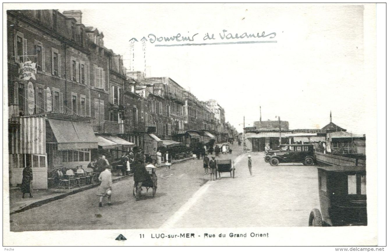 N°60533 -cpa Luc Sur Mer -rue De Grand Orient- - Luc Sur Mer