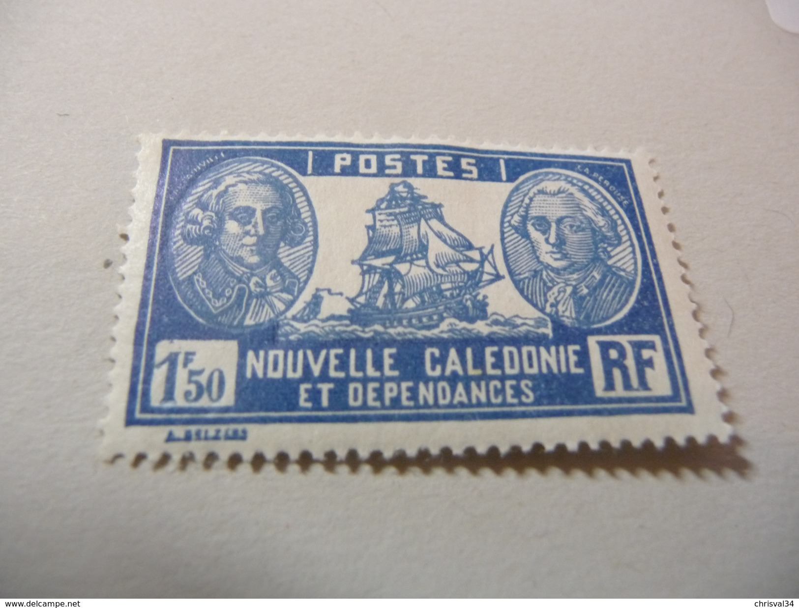 TIMBRE  NOUVELLE-CALEDONIE     N  156   COTE   1,00  EUROS    NEUF  TRACE  CHARNIERE - Unused Stamps