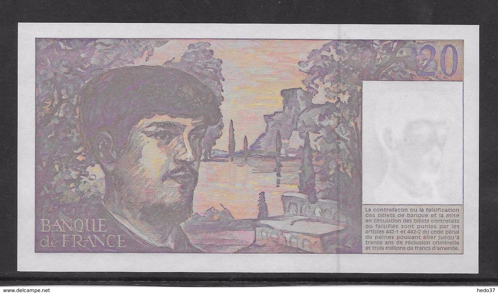 France 20 Francs Debussy - Neuf - 1997 - Fayette 66 Ter - 2 - 20 F 1980-1997 ''Debussy''