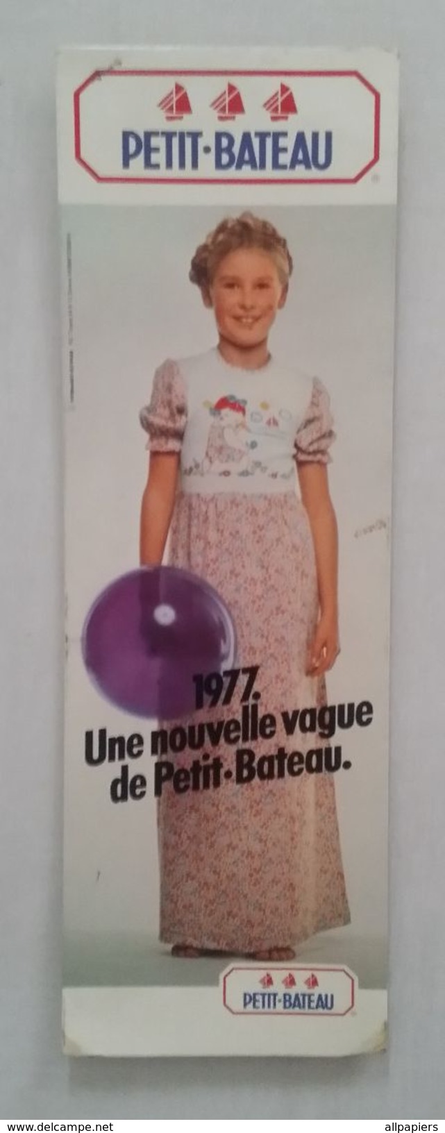 Publicité PLV Petit-Bateau 1977 Une Nouvelle Vague De Petit-Bateau - Pappschilder