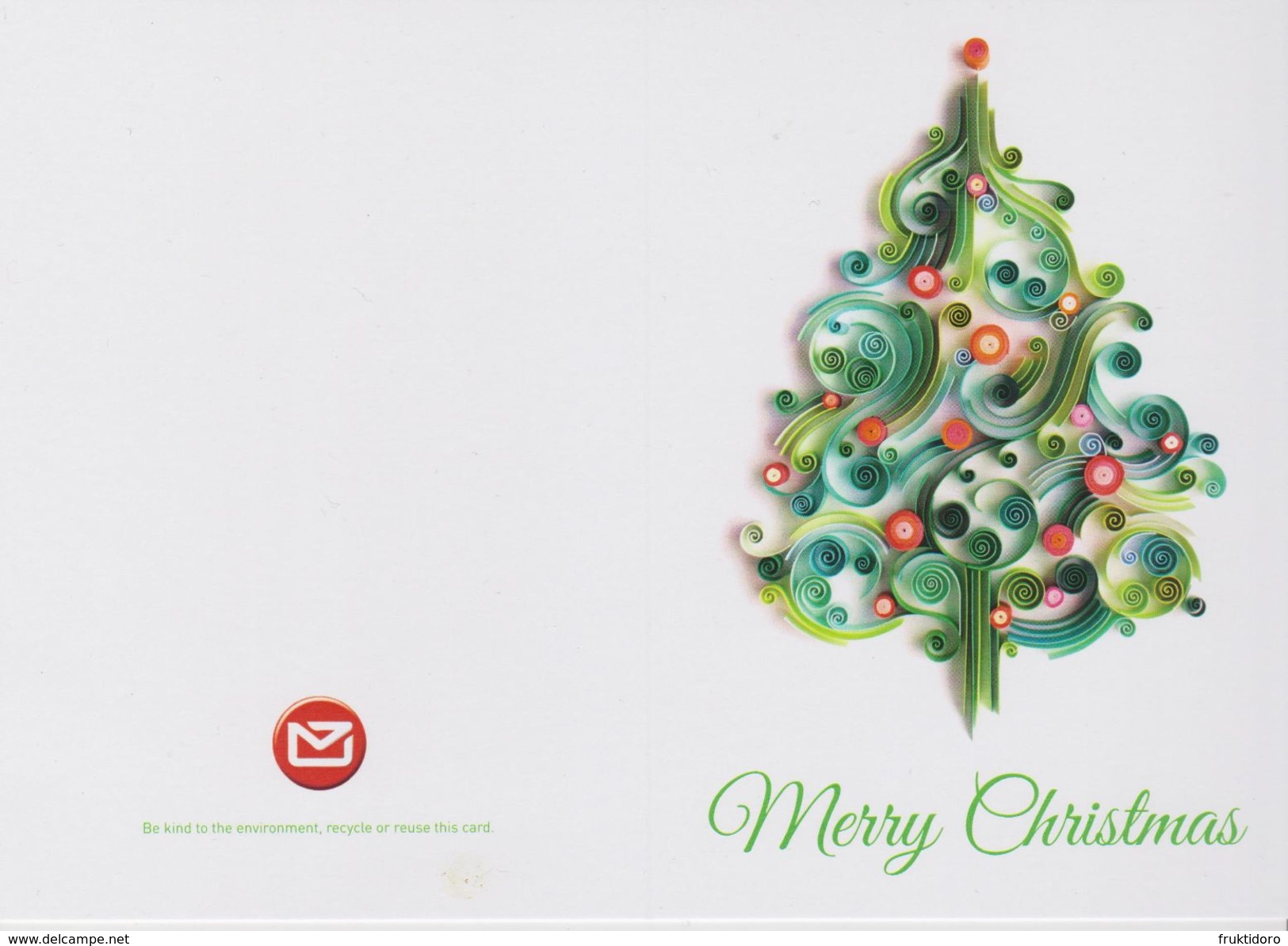 New Zealand Christmas Card Issued By New Zealand Post - 2017 - Signed - Christmas Tree - Entiers Postaux