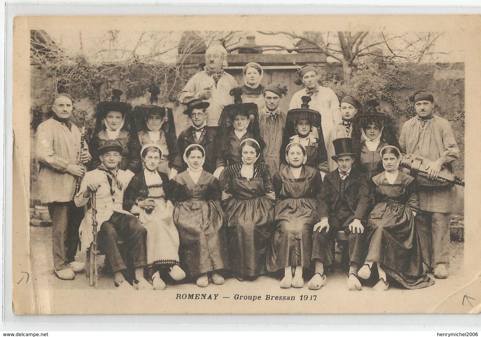 71 Saone Et Loire Romenay Groupe Bressan 1917 - Autres & Non Classés