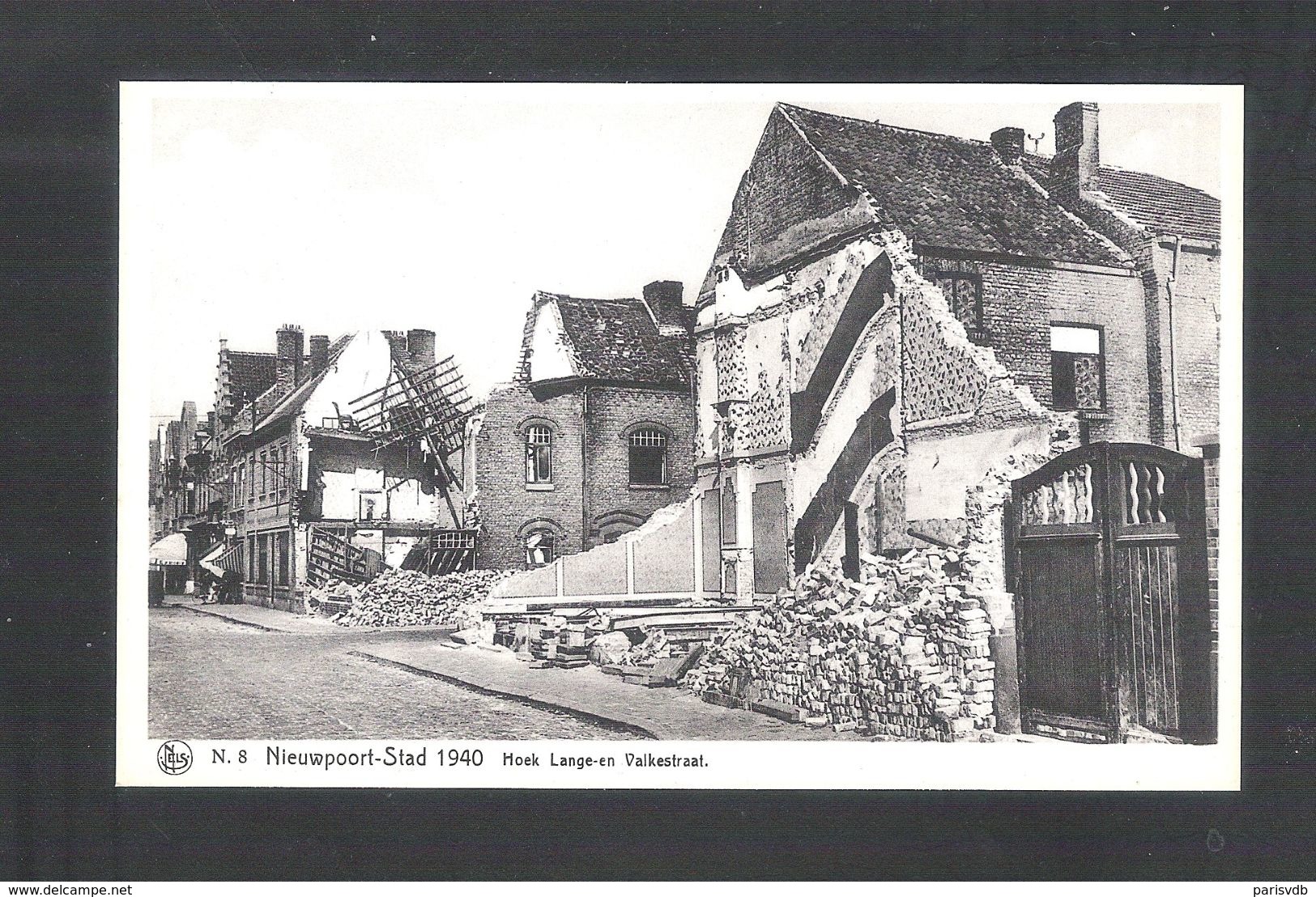 NIEUWPOORT - STAD 1940 - HOEK LANGE- EN VALKESTRAAT   - NELS  (6824) - Nieuwpoort