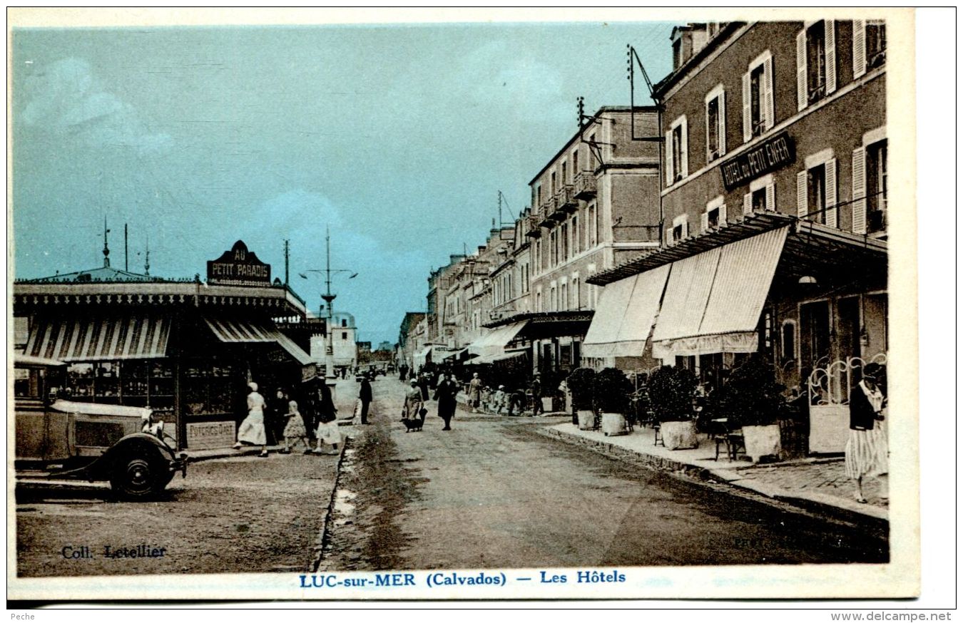 N°60553 -cpa Luc Sur Mer -les Hôtels- - Luc Sur Mer