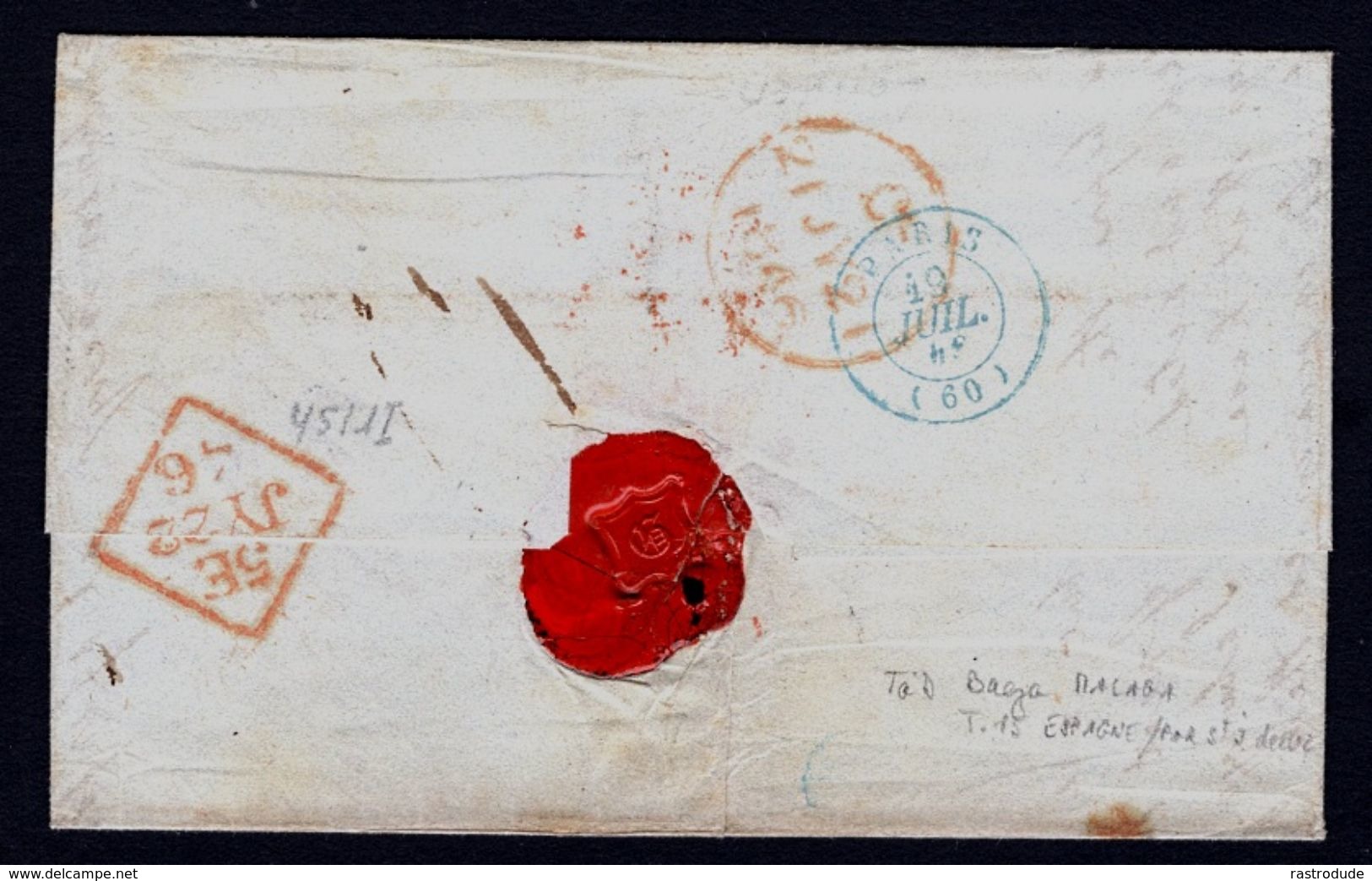 1846 - Cover To DUBLIN,Irland Incoming Mail From SPAIN - Prephilately