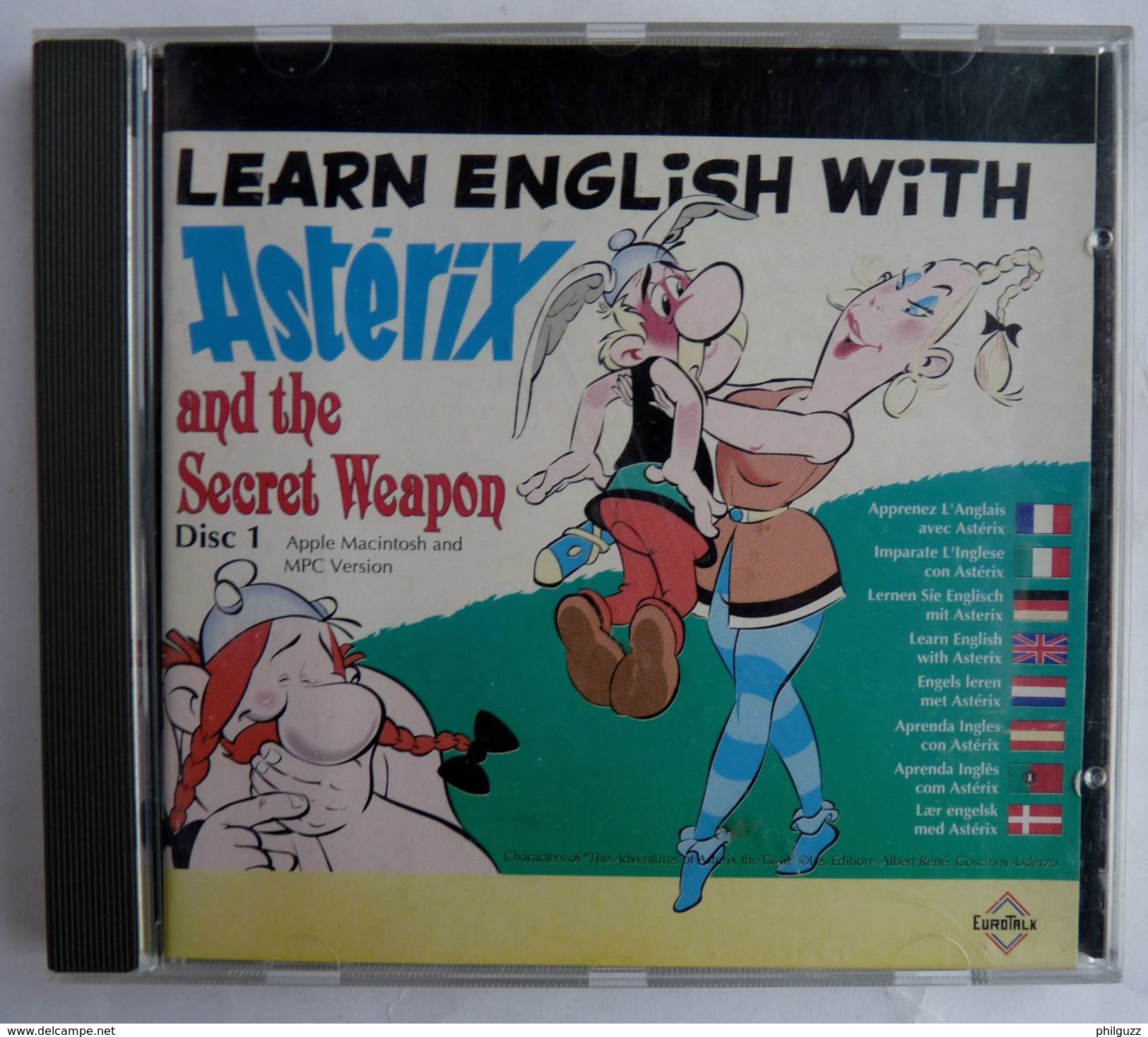 RARE CD DEMO LEARN ENGLISH WITH ASTERIX - UDERZO - Schallplatten & CD