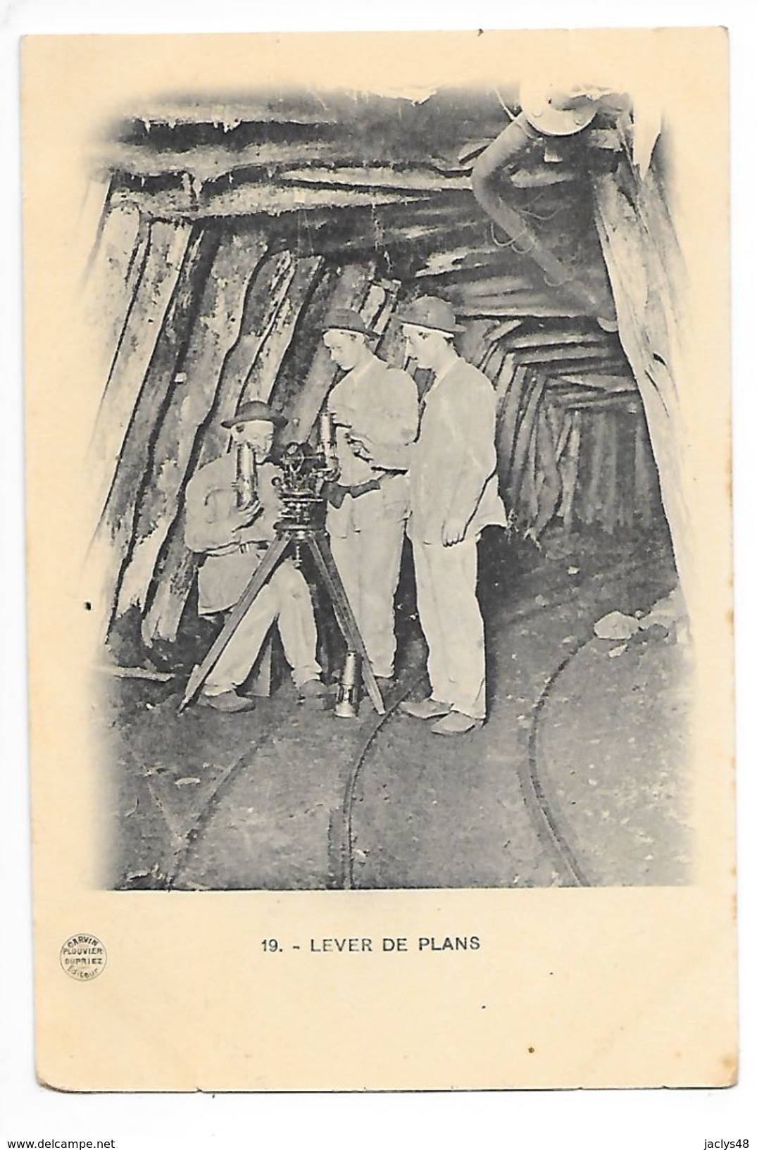 MINES Et MINEURS - Lever De Plans - Mine De CARVIN (82) ?  - L 1 - Mines