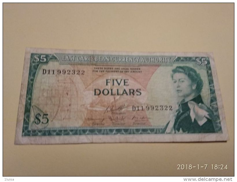 5 Dollari 1965 - Caraïbes Orientales