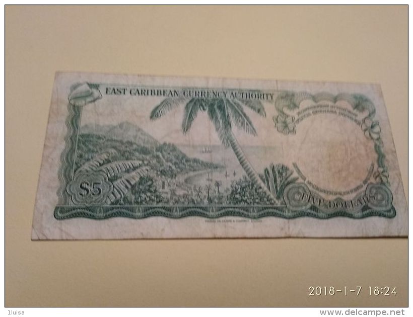 5 Dollari 1965 - East Carribeans
