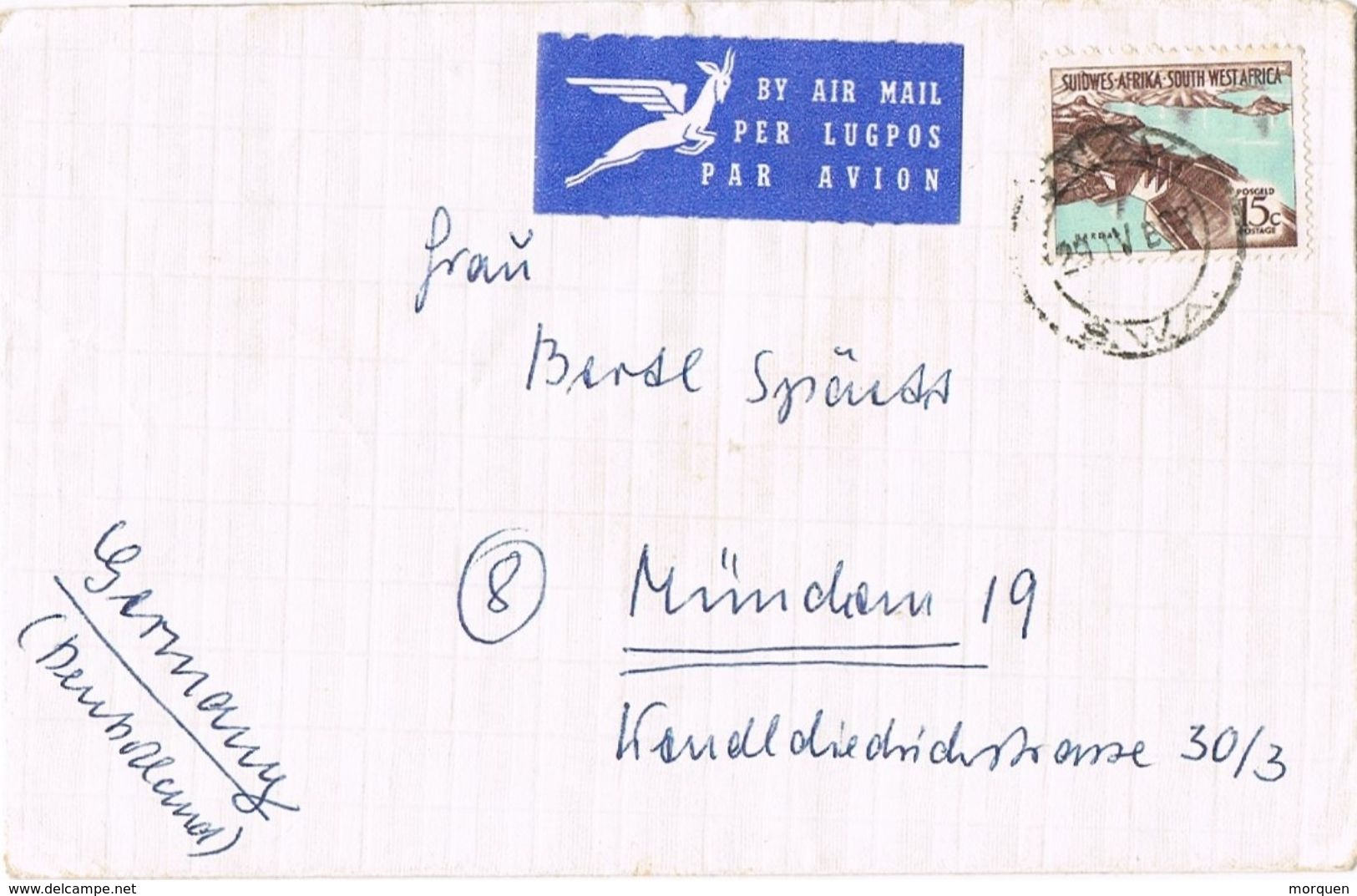 26972. Carta Aerea UTIAVI (South Africa) SWA 1963 To Germany - Cartas & Documentos