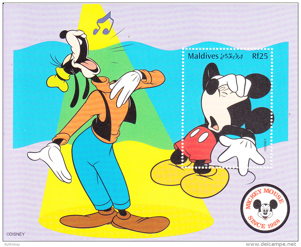 Maldives 1999 MNH Scott #2361 Souvenir Sheet Rf25 Mickey With Hand On Head - Disney