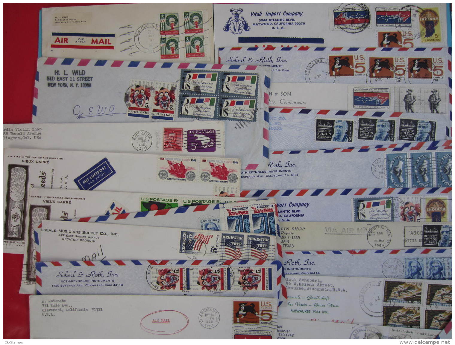 USA   Airmail  Bargain Lot - 3c. 1961-... Lettres