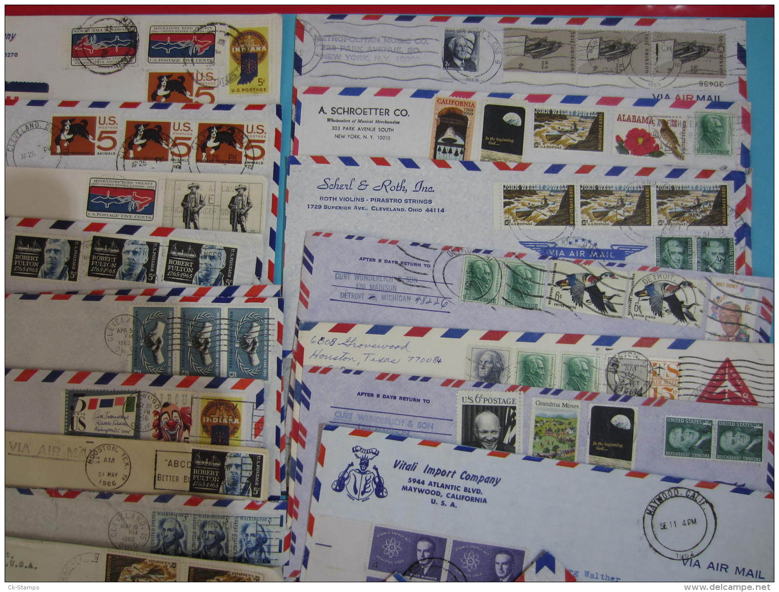 USA   Airmail  Bargain Lot - 3c. 1961-... Lettres