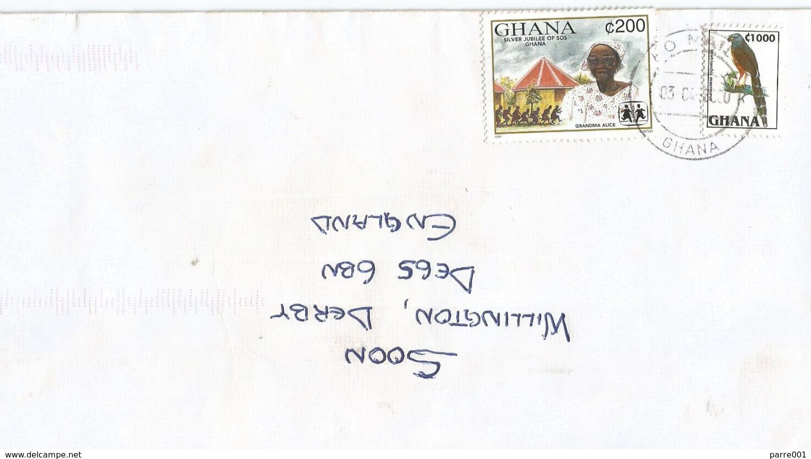 Ghana 2000 Ho SOS Children Village Grandma Alice C200 Cover - Ghana (1957-...)