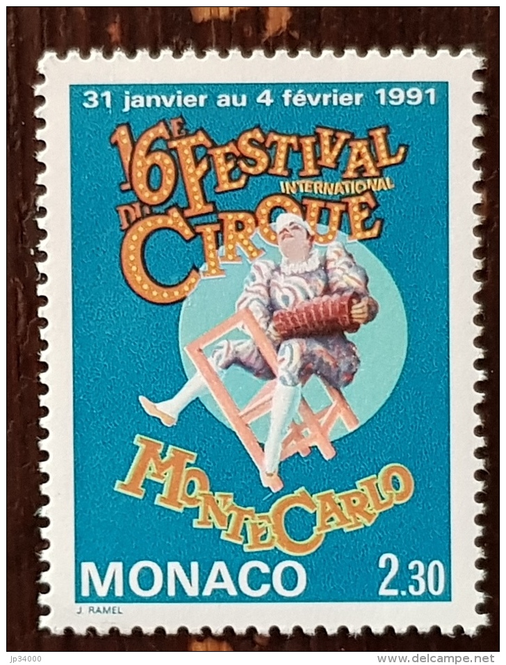 MONACO Cirque, Circus, Circo. Yvert N°1753 ** MNH. - Cirque