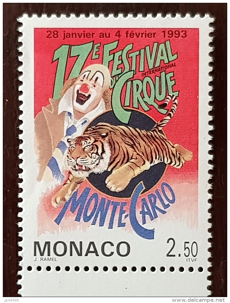 MONACO Cirque, Circus, Circo. Yvert N°1854 ** MNH. - Cirque