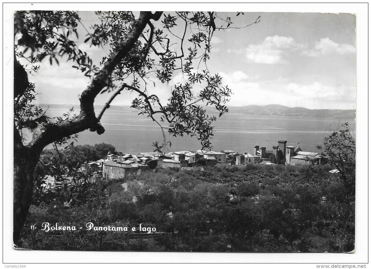 BOLSENA - PANORAMA E LAGO  VIAGGIATA FG - Viterbo