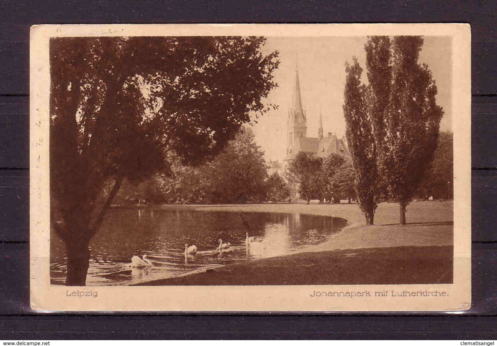 122f * LEIPZIG * JOHANNAPARK MIT LUTHERKIRCHE * 1920 **!! - Leisnig