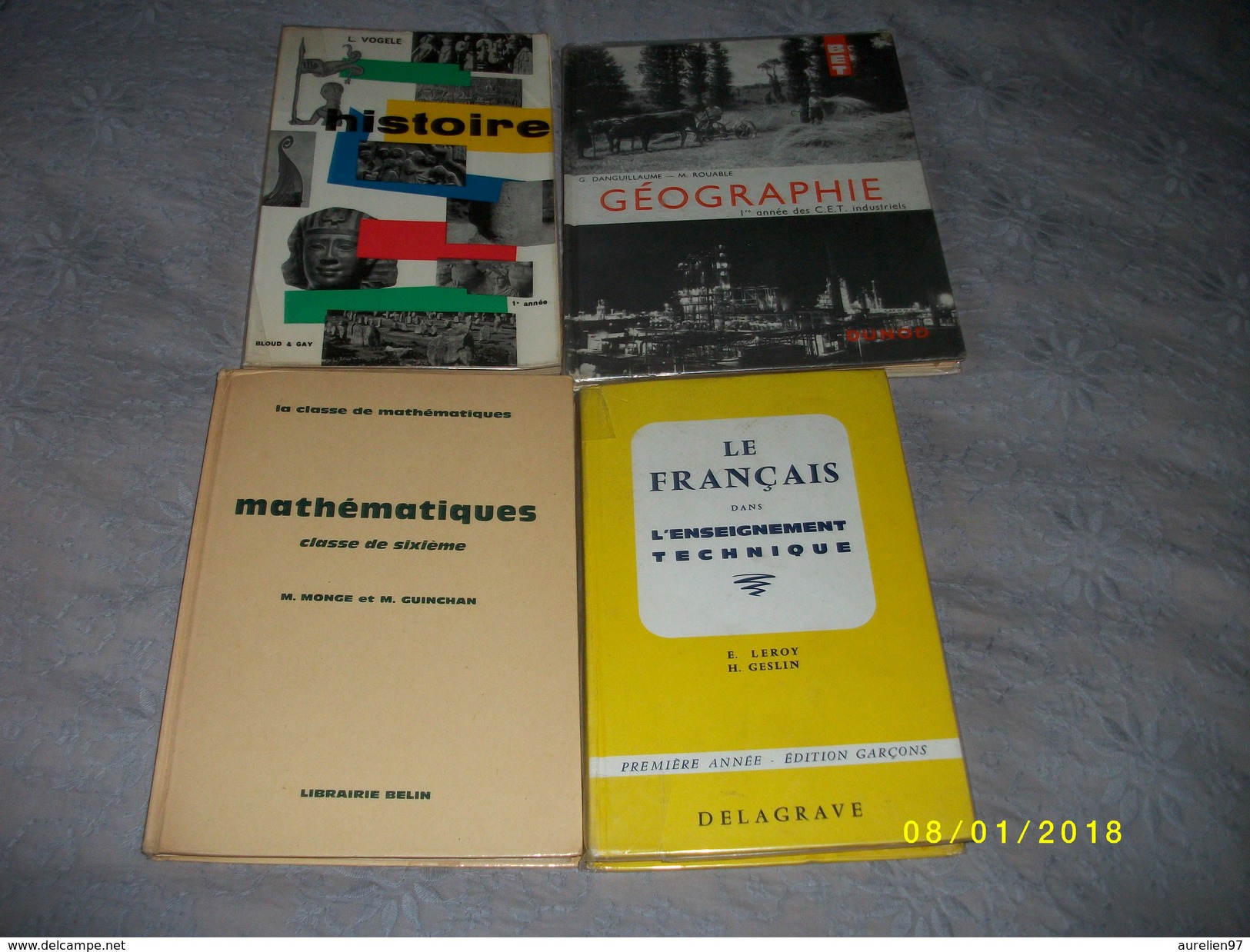 Lot De 13 Livres Scolaires - Wholesale, Bulk Lots