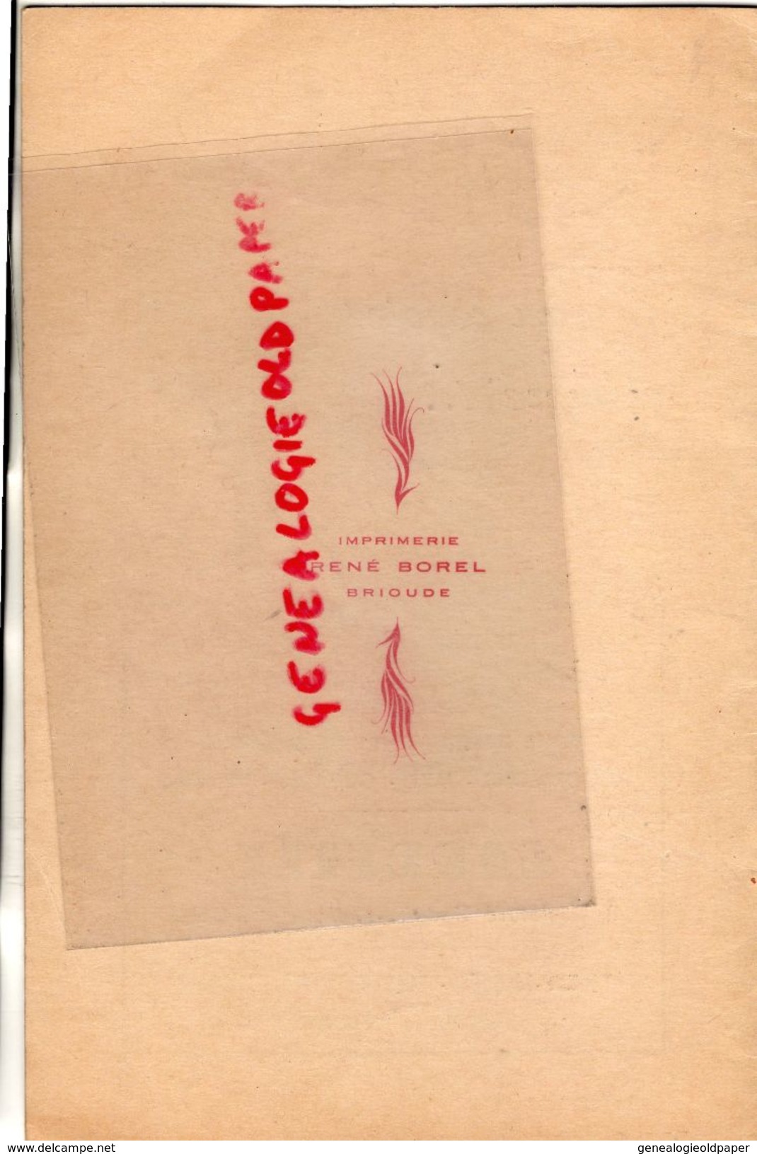 63- BRASSAC LES MINES-ISSOIRE-LEMPDES- RARE PROGRAMME CHANSONS DE PARIS-DAMIA-MARCEL VIAL-MICHEL LEGRAND-COLETTE BETTY-