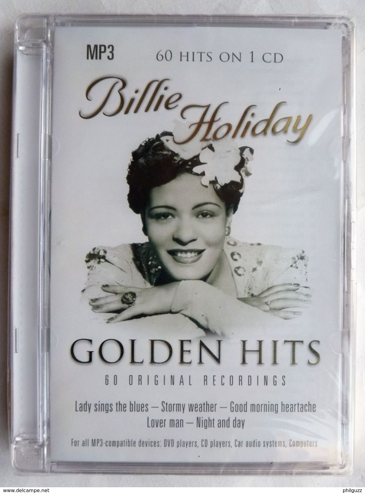 BILLIE HOLIDAY - GOLDEN HITS - 60 ORIGINAL RECORDINGS 60 Hits On 1 CD Mp3 NEUF - Blues