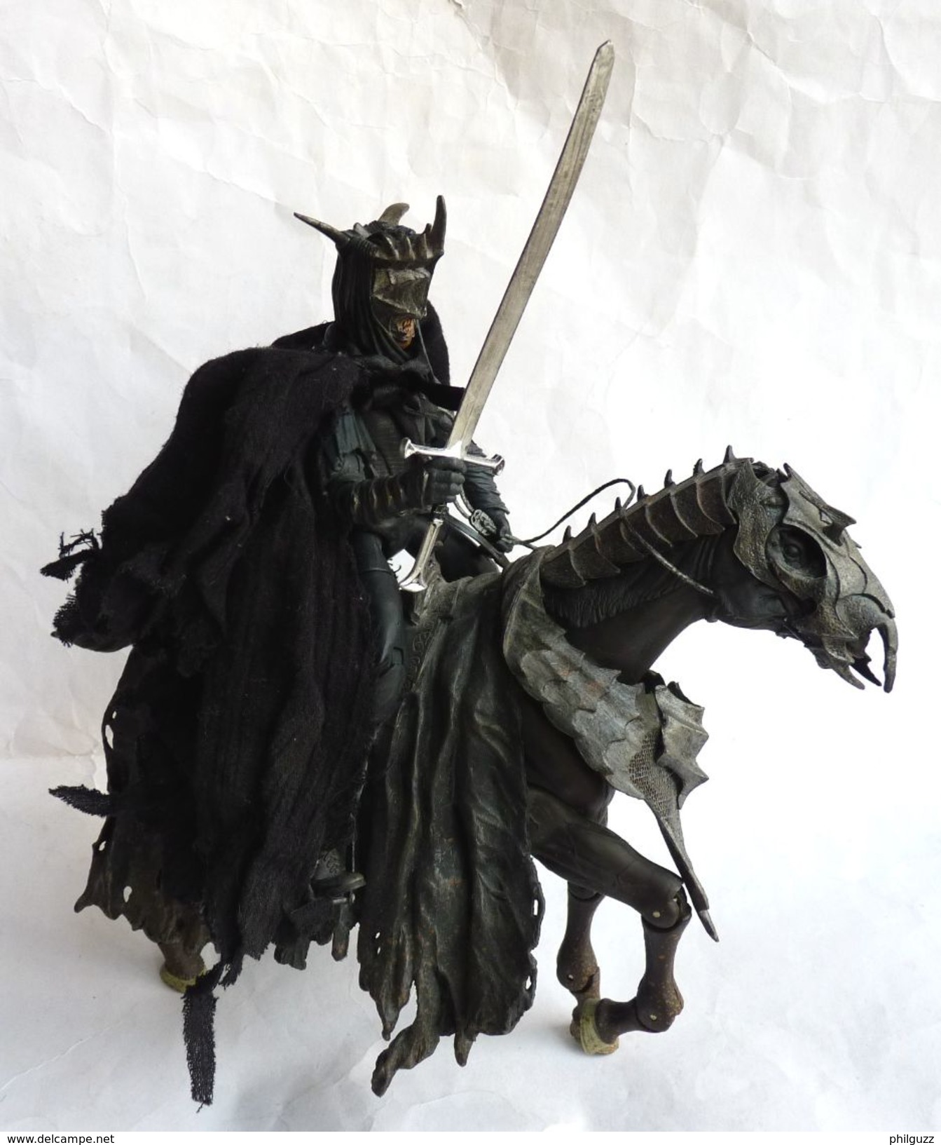 FIGURINE LORD OF THE RING - SEIGNEUR DES ANNEAUX - TOY BIZ - LA BOUCHE DE SAURON A CHEVAL épée Non D'origine - Le Seigneur Des Anneaux