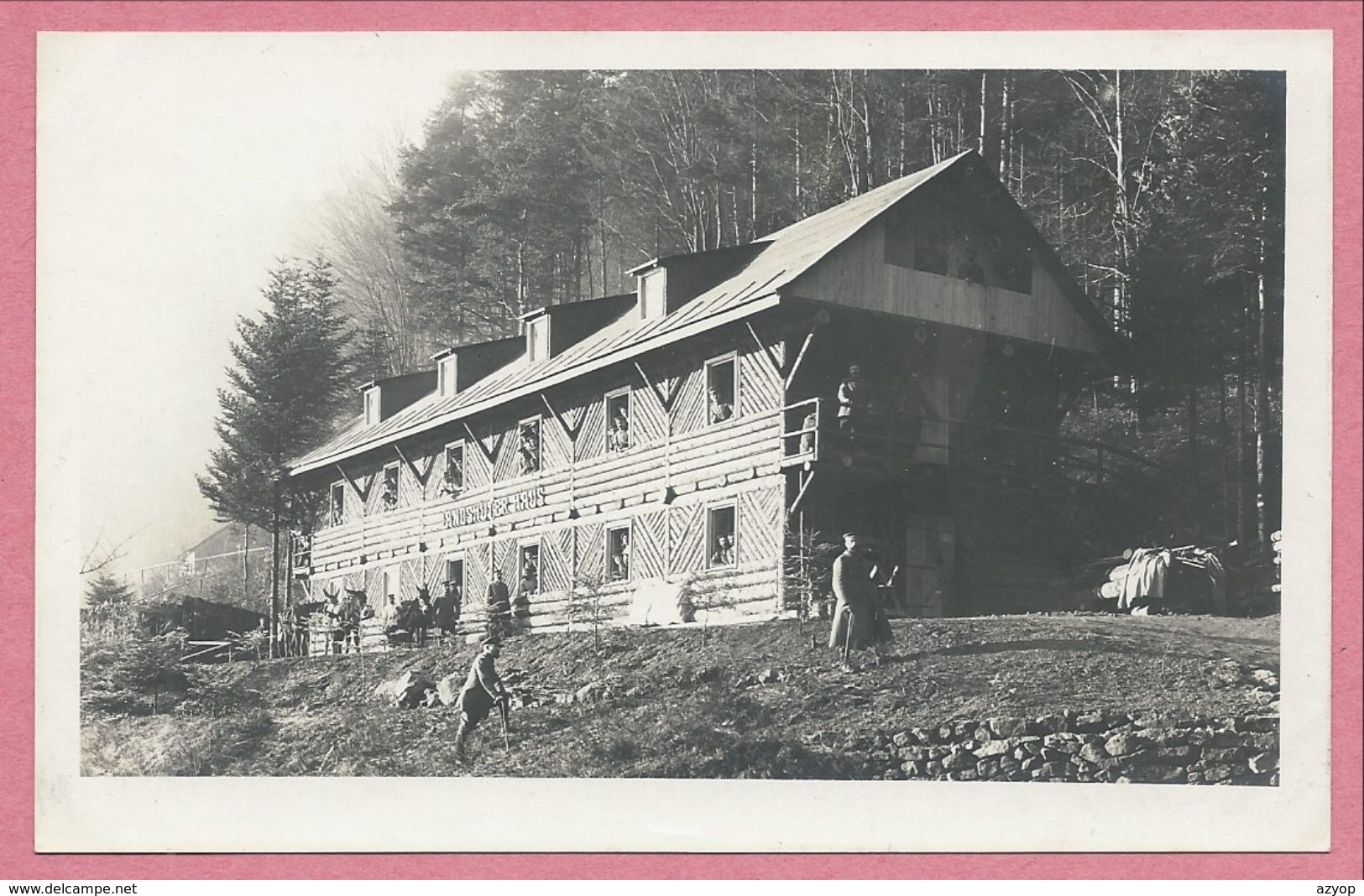 88 - VOGESEN - Carte Photo Militaire Allemande - LANDSHUTER HAUS - Guerre 14/18 - 3 Scans - Sonstige & Ohne Zuordnung