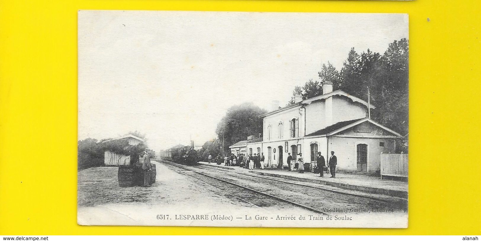 LESPARRE La Gare Arrivée Du Train De Soulac (Guillier) Gironde (33) - Lesparre Medoc