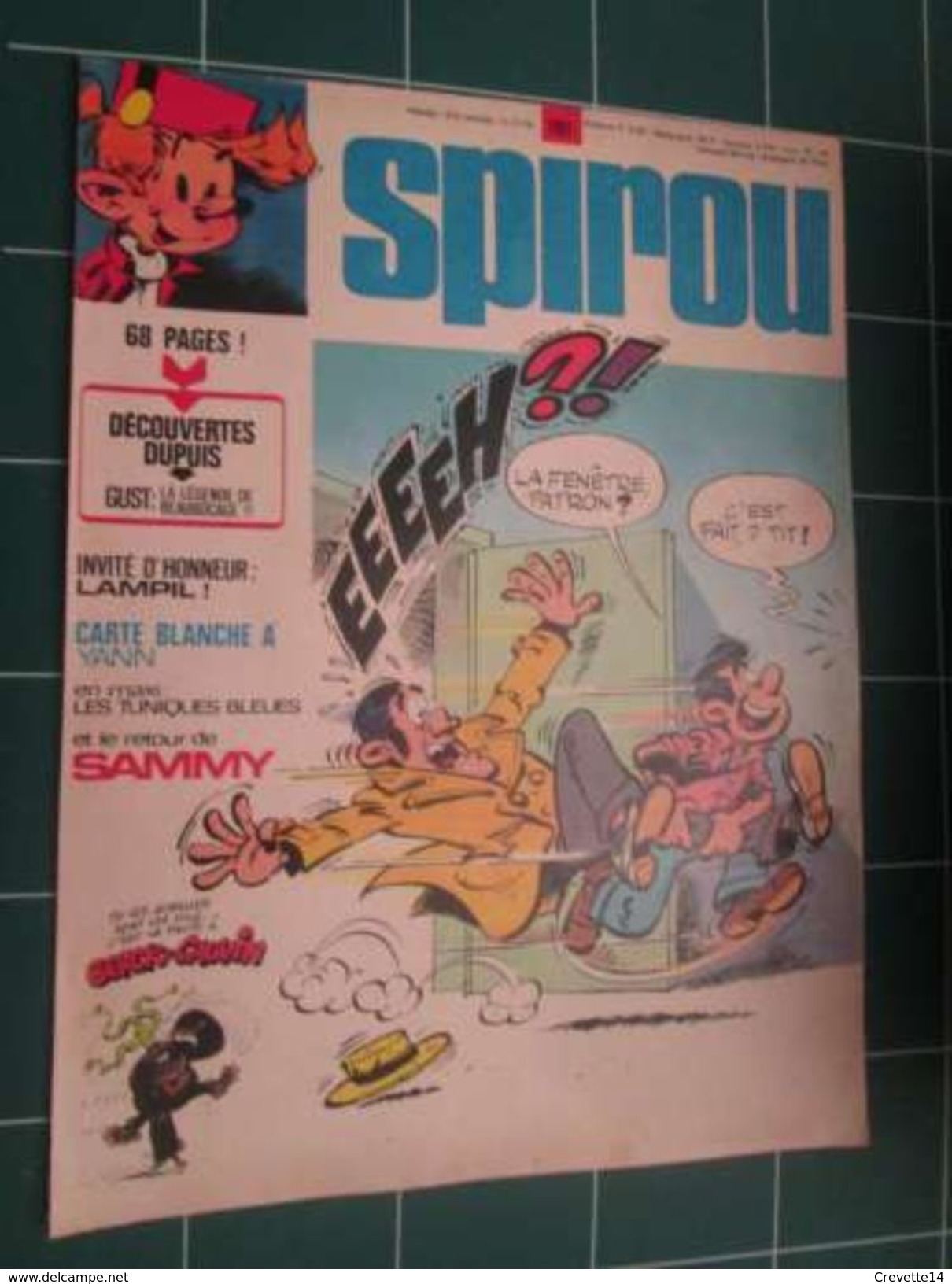 Découpée Dans Une Revu  CLIP916 :  Couverture SPIROU Avec SAMMY ET LES GORILLES Dessiné Par CAUVIN  , Découpée Dans Une - Autres & Non Classés