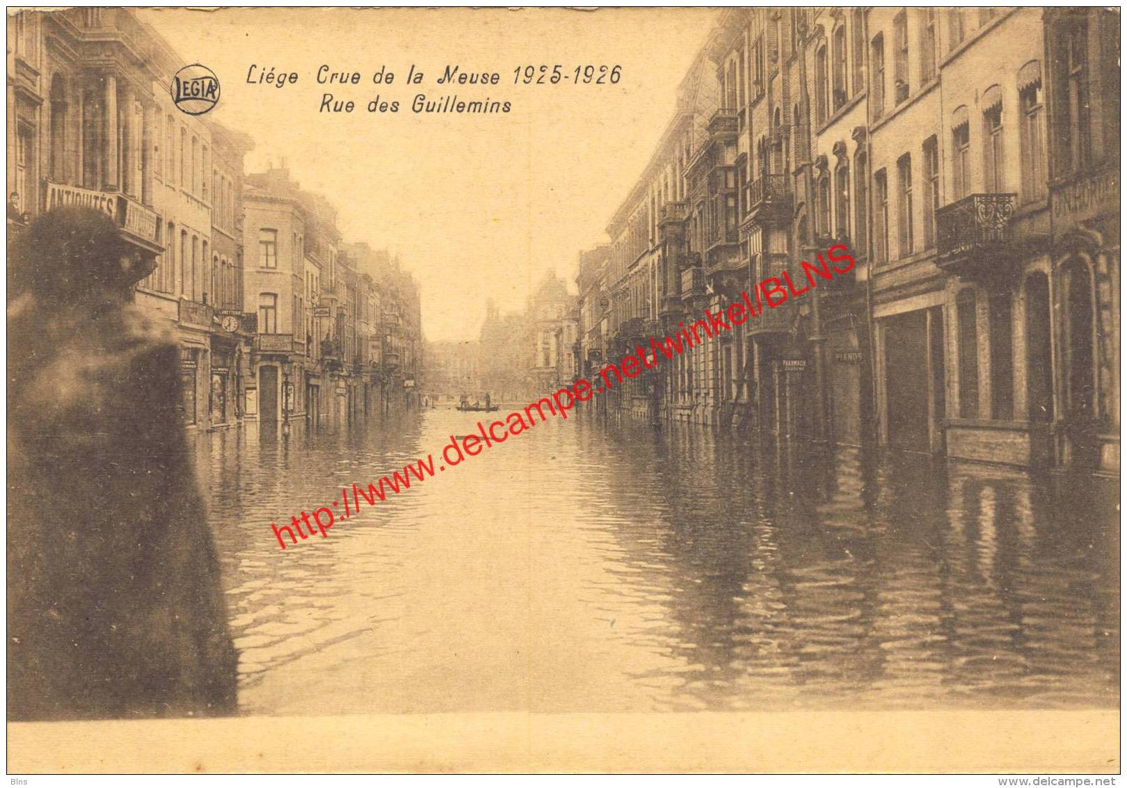 Rue Des Guillemins - Crue De La Meuse 1925-1926 - Seraing - Seraing