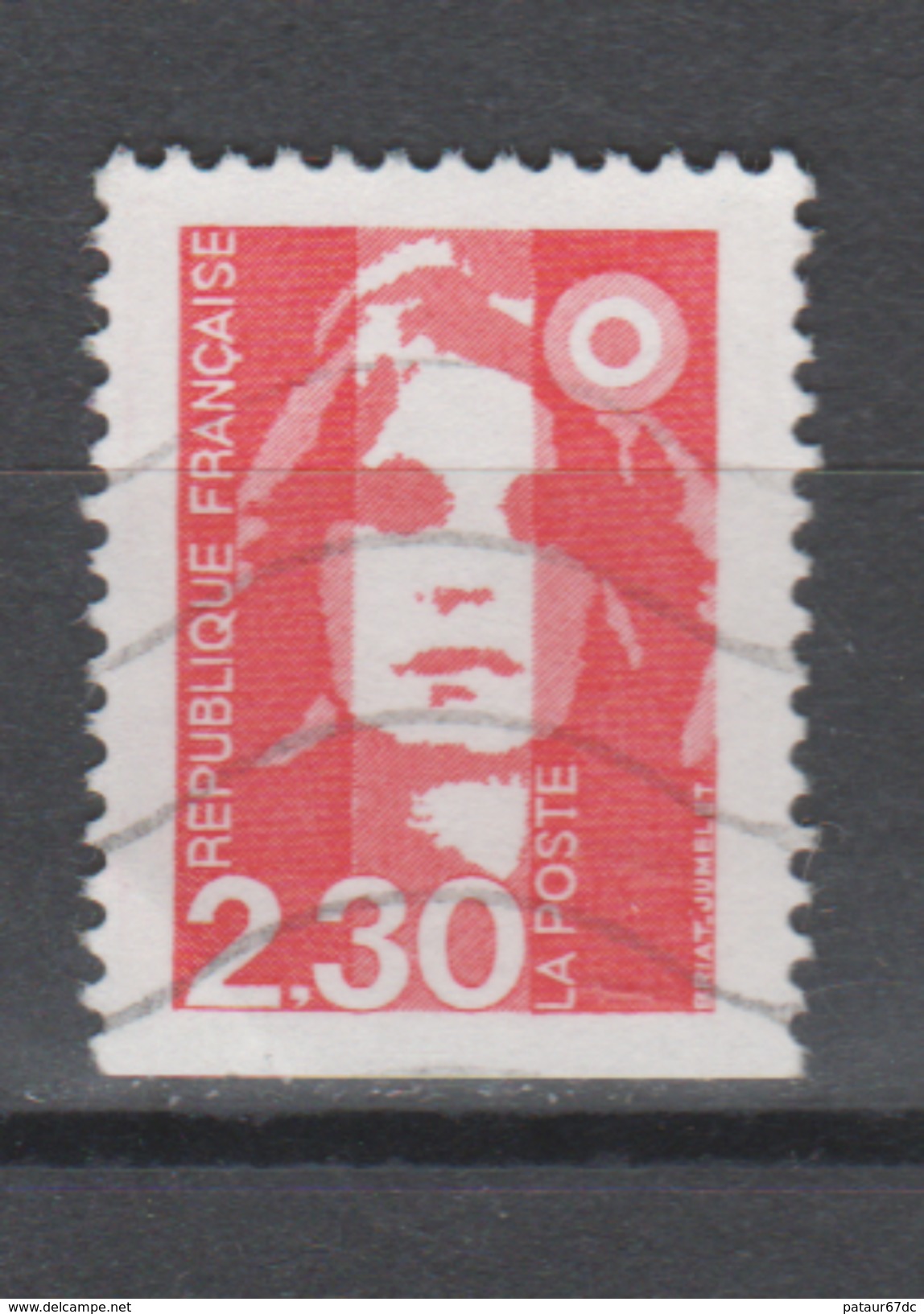 FRANCE / 1990 / Y&T N° 2629 : Briat Carnet 2F30 Rouge - Usuel - Oblitérés