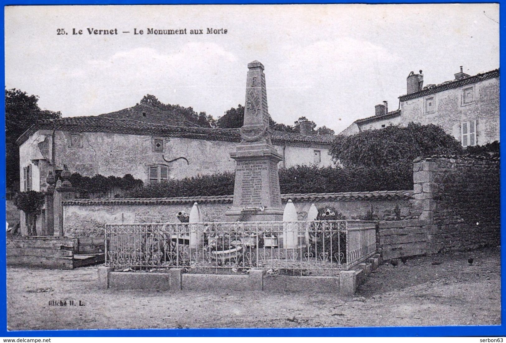 CPA LE VERNET MONUMENT N° 25 LA FORIE SAINT ETIENNE SUR USSON LA GENESTE.. P De D 63 EDITIONS H.L.- NOTRE SITE Serbon63 - Saint Germain Lembron