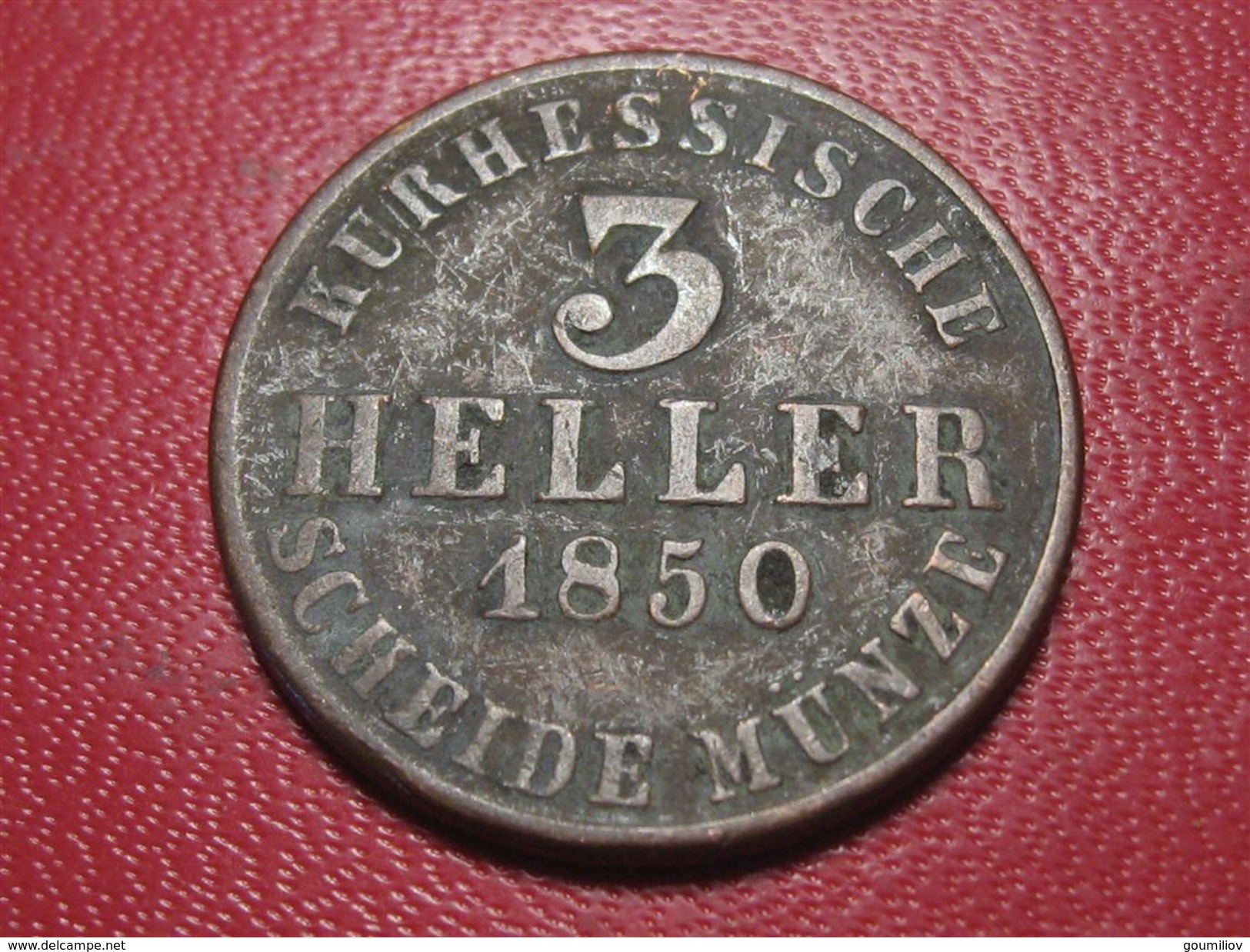 Allemagne - Hesse-Cassel - 3 Heller 1850 2571 - Monedas Pequeñas & Otras Subdivisiones