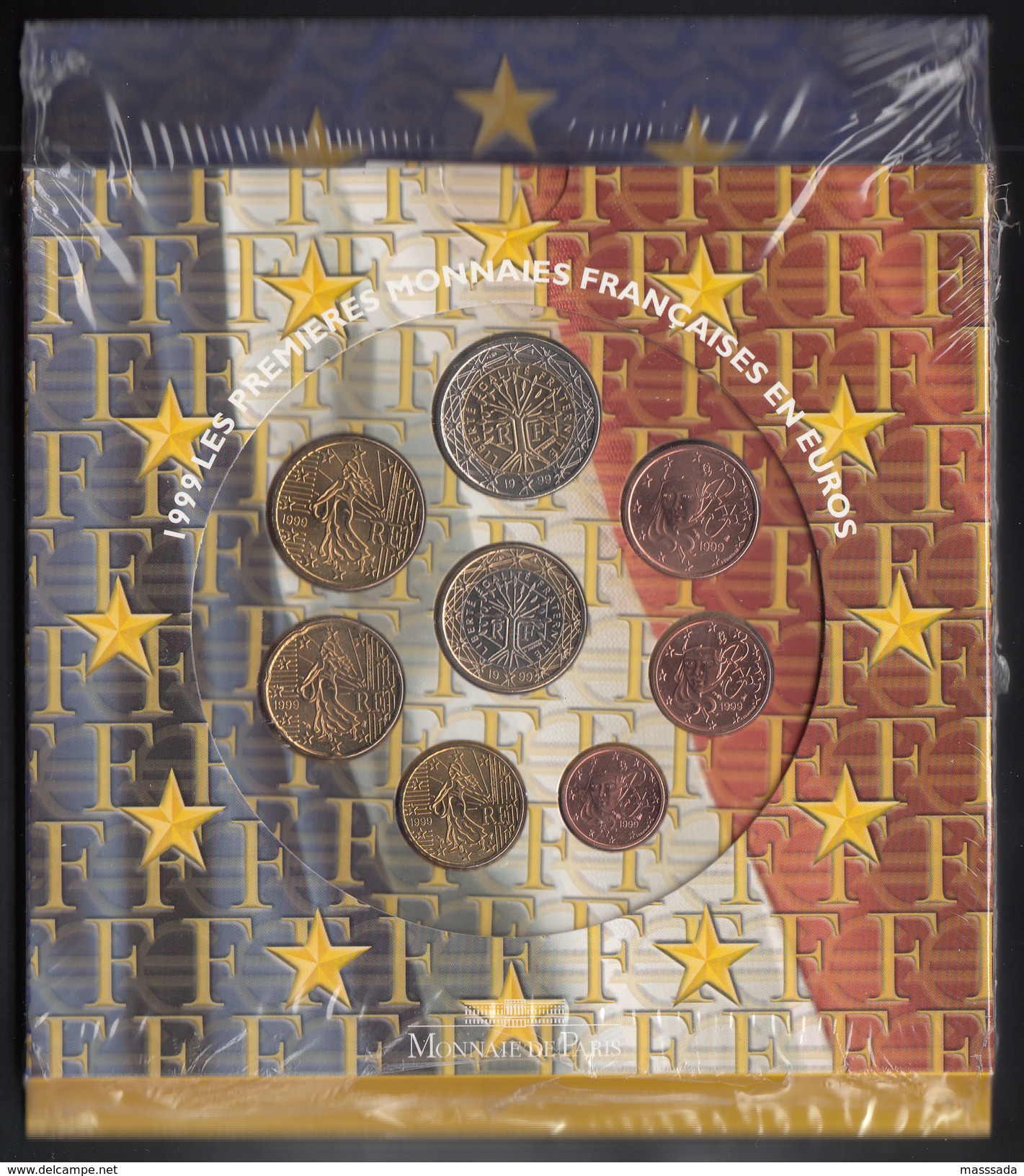 FRANCE  EURO SET 1999 BU SEALED - Frankrijk