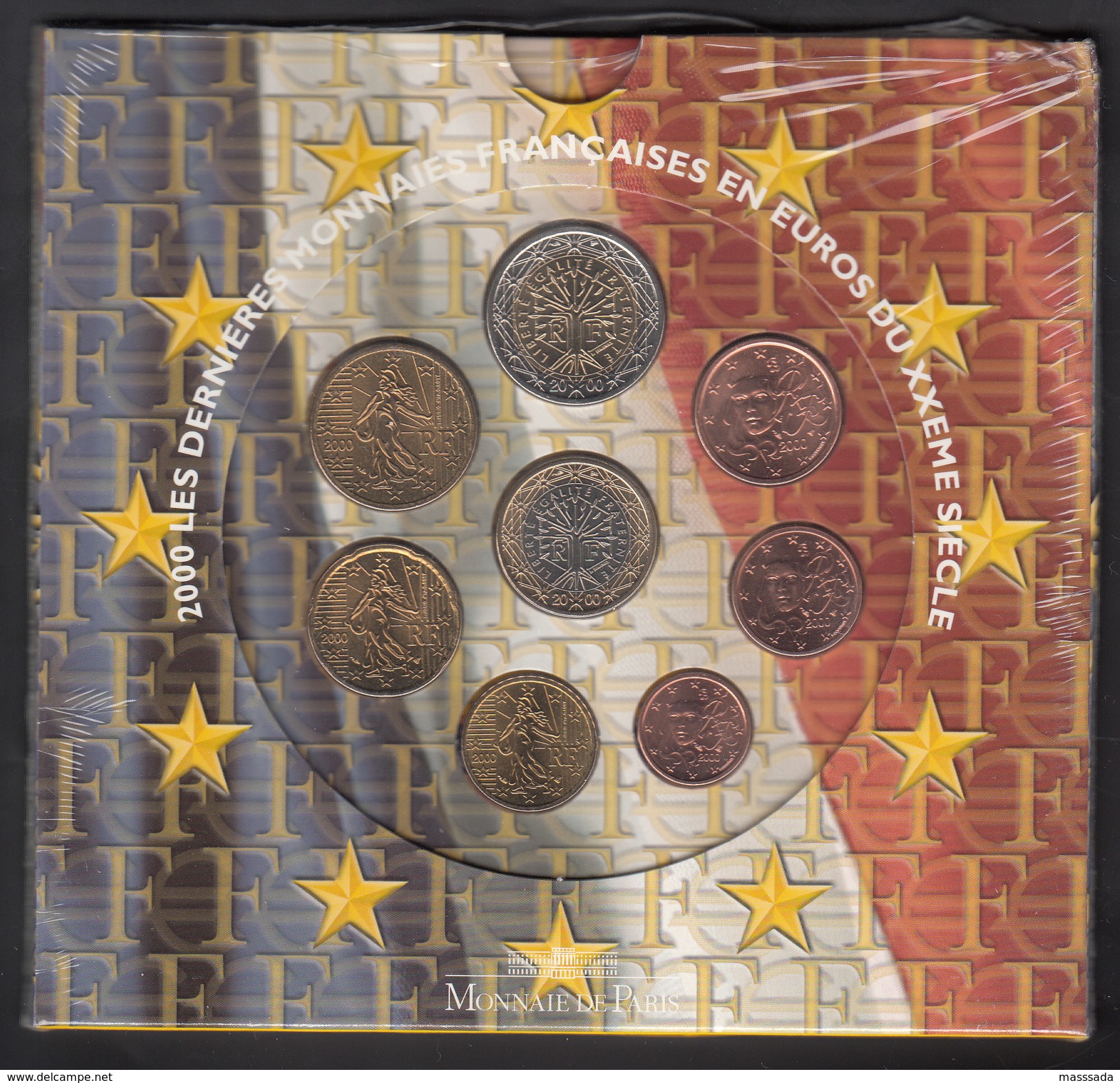 FRANCE  EURO SET 2000 BU SEALED - Frankrijk