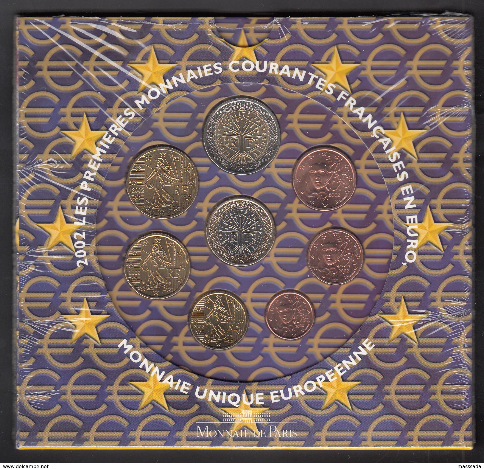 FRANCE  EURO SET 2002 BU - Frankrijk