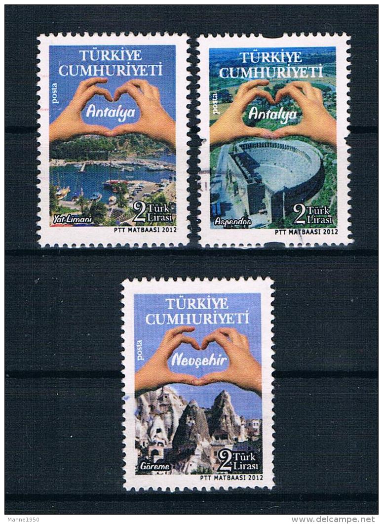 Türkei 2012 Tourismus Mi.Nr. 3950/51 Gestempelt - Gebraucht