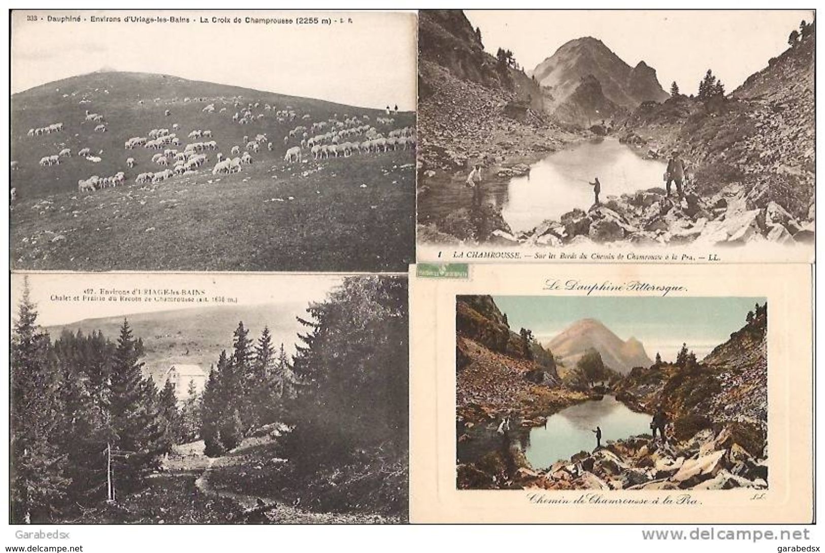 LOT DE 300 CARTES POSTALES ANCIENNES DU DEPARTEMENT DE L'ISERE (38) (LOT N°2).