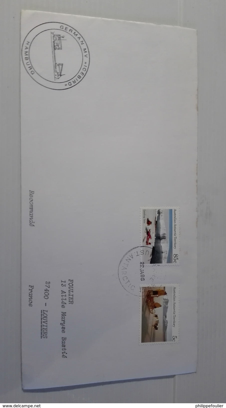 AAT 01/86 ICE BIRD - Lettres & Documents