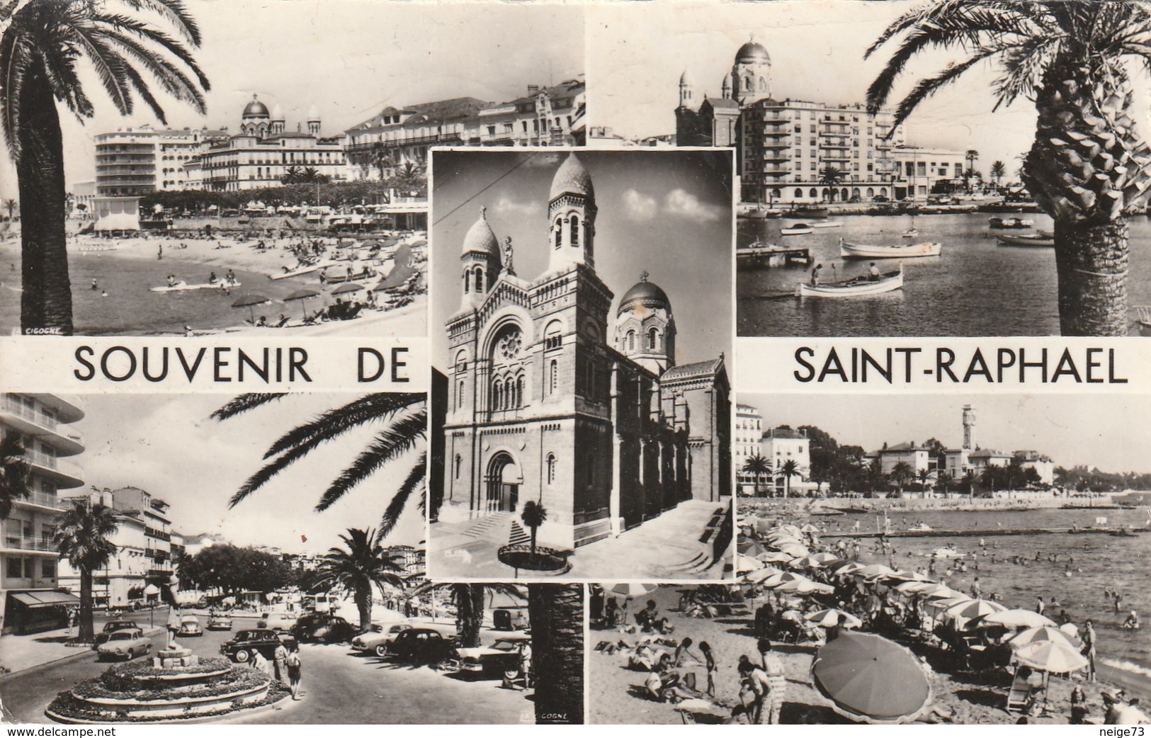 Carte Postale Des Années 50 Du 83 - Saint Raphaël - Vues Multiples - Saint-Raphaël