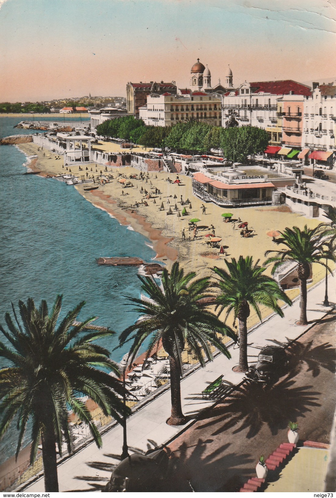 Carte Postale Des Années 50-60 Du 83 - Saint Raphaël - Vue D'ensemble De La Plage - Saint-Raphaël