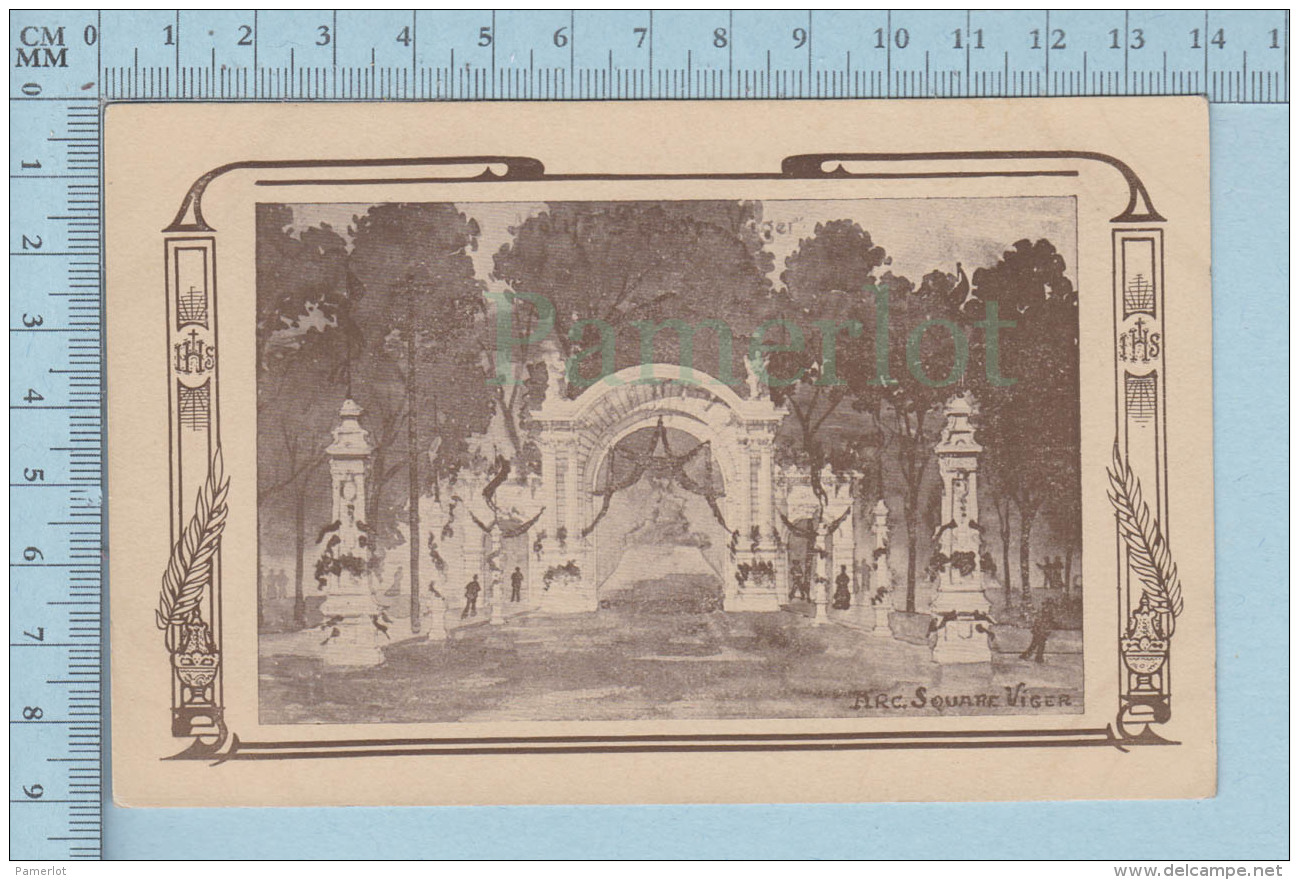 Montreal Quebec Canada - Arc Square Viger Congrès Eucharistique 1910 - Carte Postale Postcard - Montreal