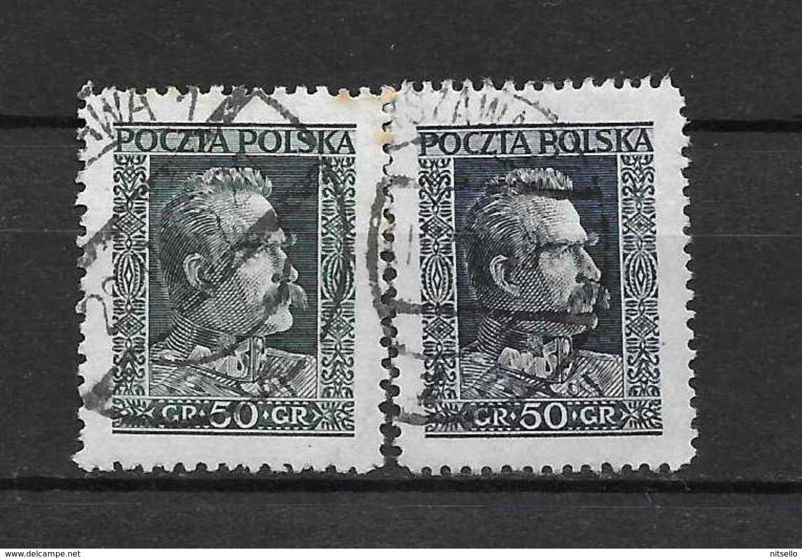 LOTE 1787 A  ///   (C010)  POLONIA   YVERT Nº: 343/343A - Gebraucht