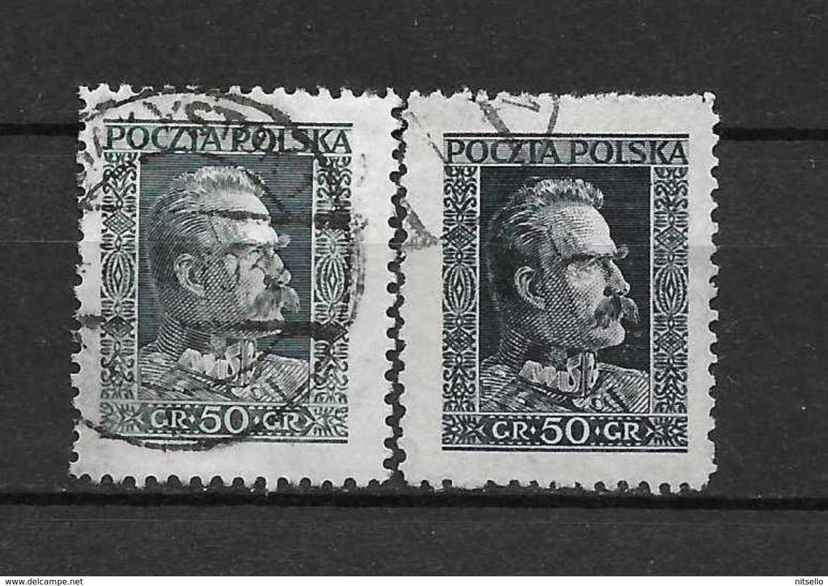 LOTE 1787 A  ///   (C010)  POLONIA   YVERT Nº: 343/343A - Gebraucht