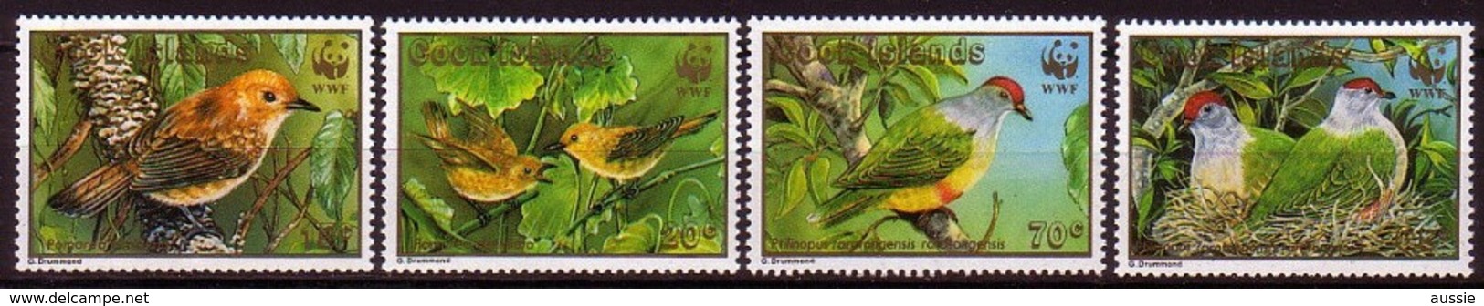 Cook Islands 1989 Yvertn° 994-997 *** MNH Cote 15 Euro Faune Oiseaux Vogels Birds WWF - Cookeilanden