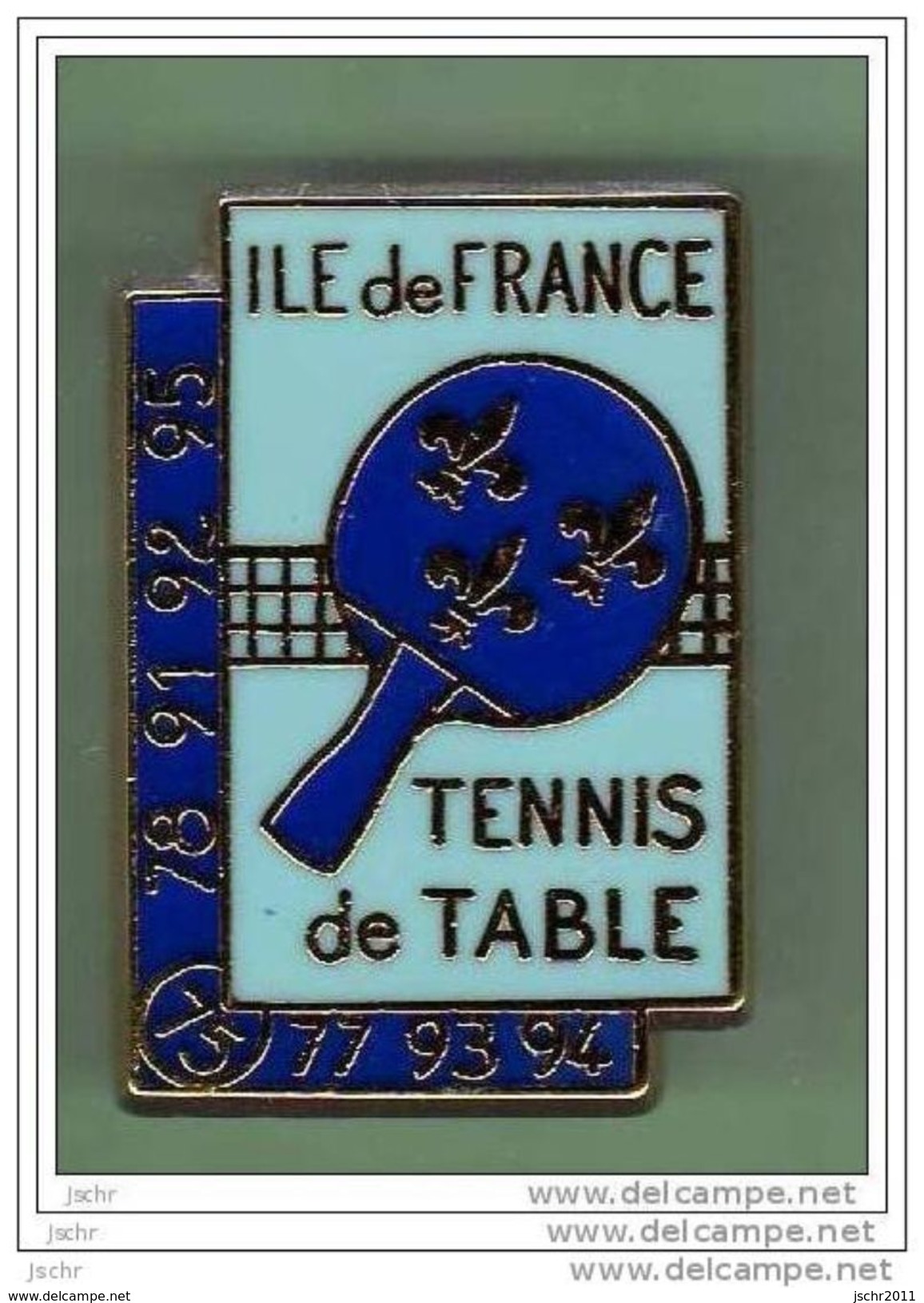 TENNIS DE TABLE *** ILE DE FRANCE *** Signe ES FRANCE *** 5023 - Table Tennis