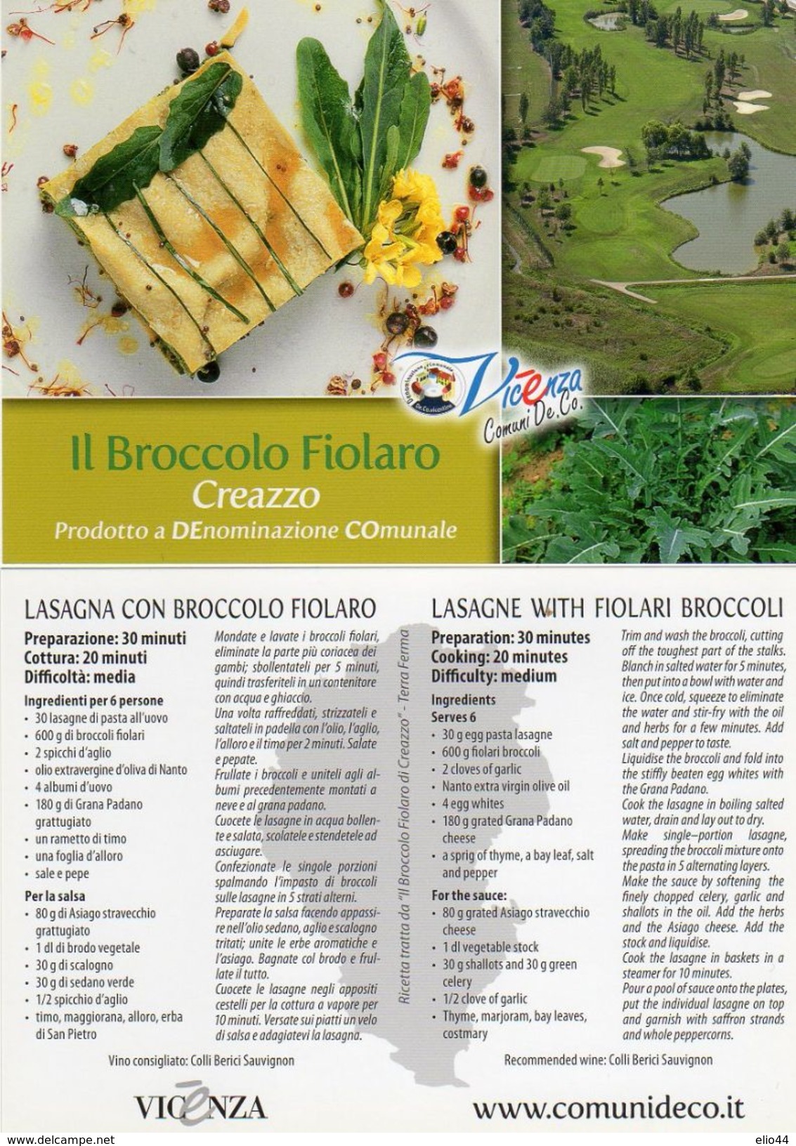 Creazzo (VI) - " Il Broccolo Fiolaro " - - Ricette Di Cucina