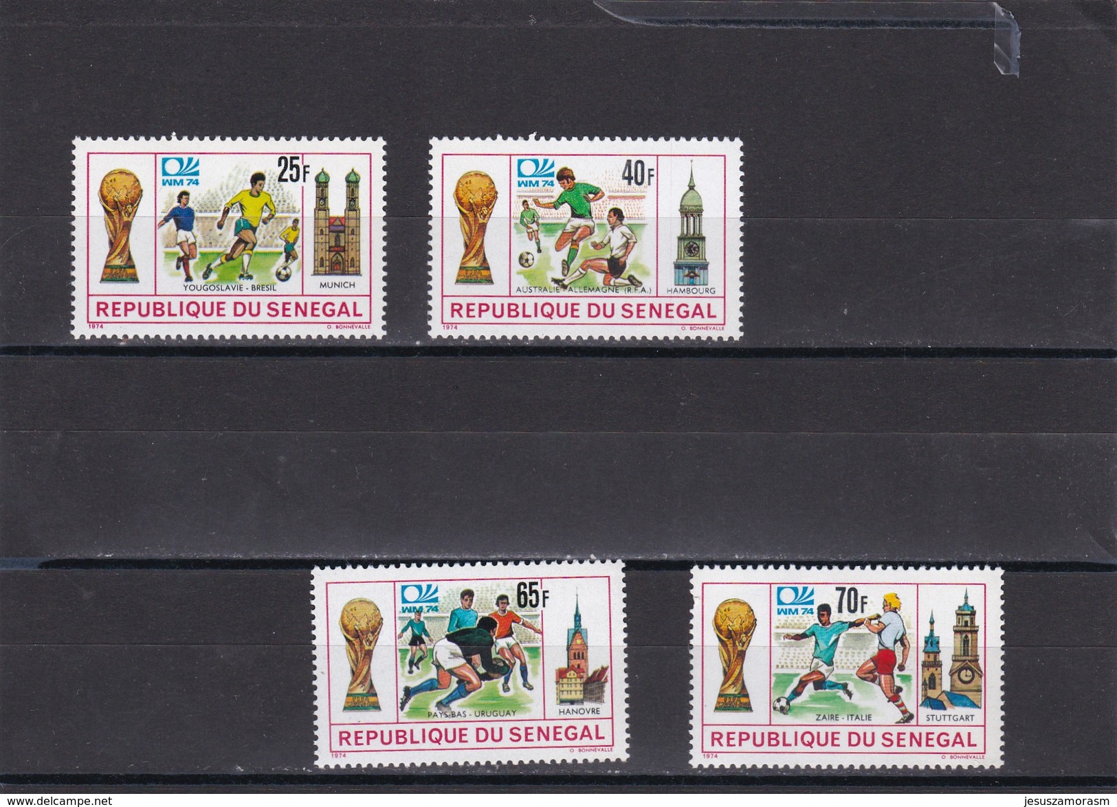 Senegal Nº 401 Al 404 - 1974 – Alemania Occidental