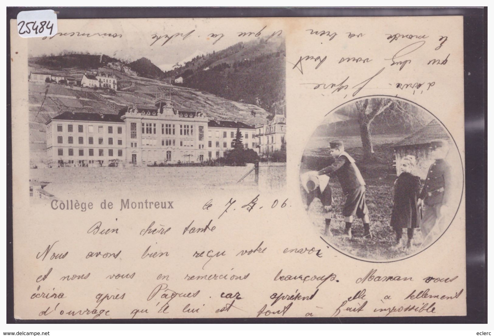 DISTRICT DE VEVEY - MONTREUX - LE COLLEGE - TB - Montreux