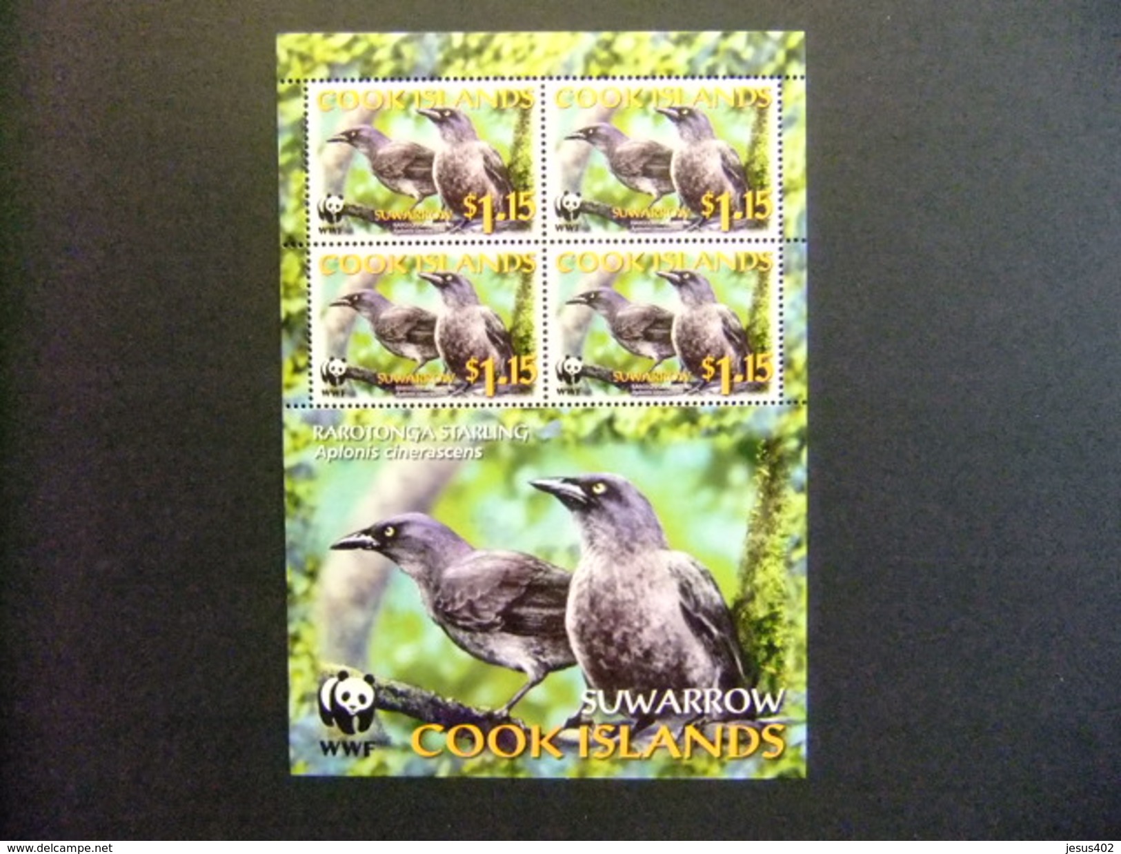 COOK ISLANDS 2005 Fauna W.W.F Birds Pajaros Oiseaux Yvert 1227 ** MNH - Used Stamps